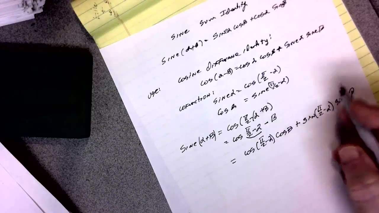 YT 48 Precalculus Proof Sine Sum Identity