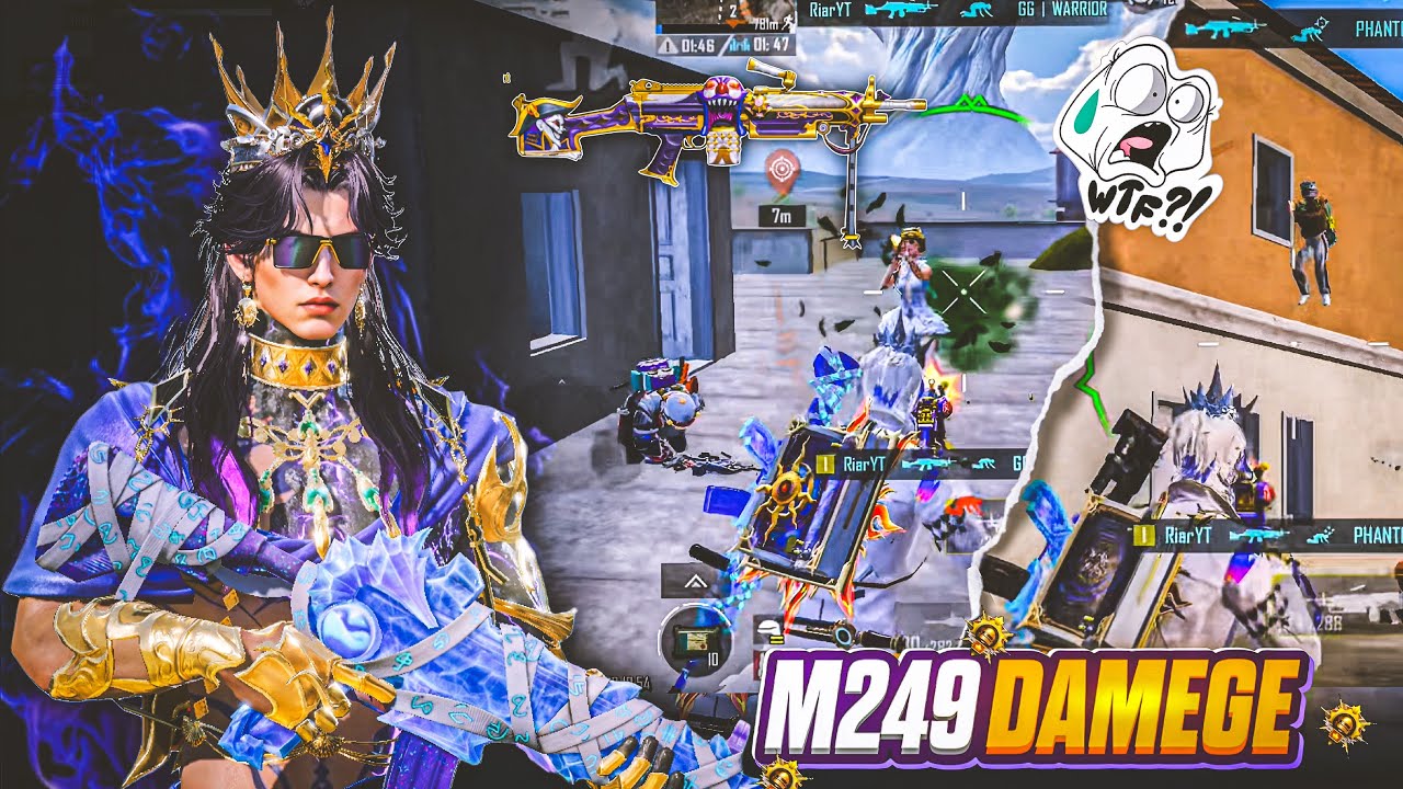 ENEMY SQUAD PUSHED THE WRONG PLAYER 😈 M249 INSANE SPRAY GAMEPLAY | BGMII