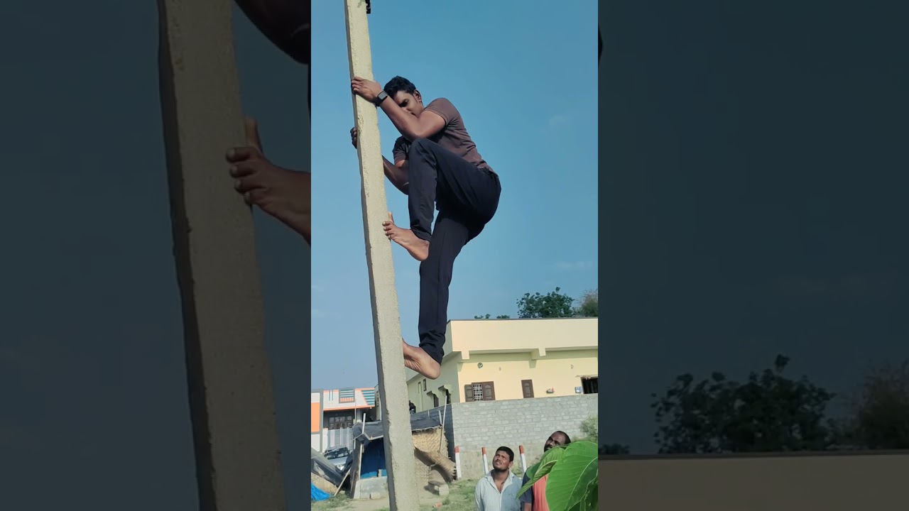 pole climbing ఎందుకు అంత కష్టం గా ఉంది ఎలా చేస్తే సులువుగా ఎక్కగలం nannam training hyd 9949245519