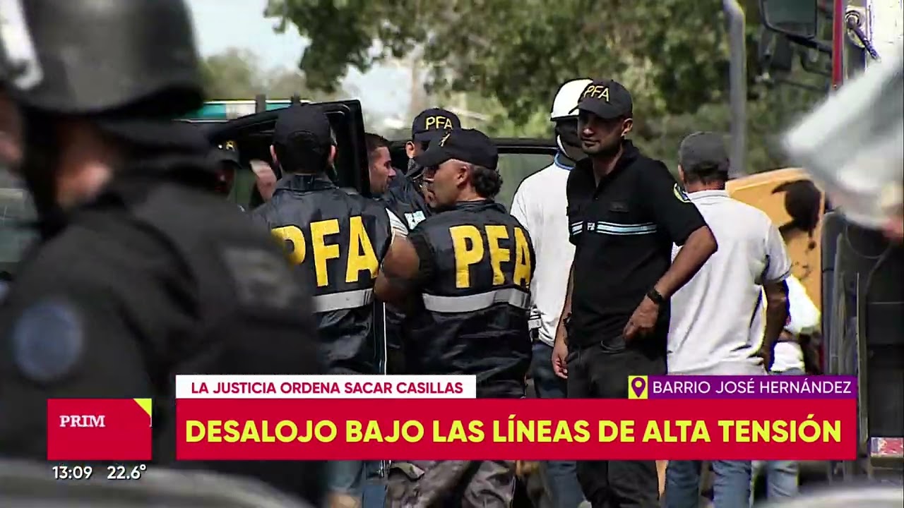 BARRIO JOSÉ HERNANDEZ, DESALOJO BAJO LAS LÍNEAS DE ALTA TENSIÓN