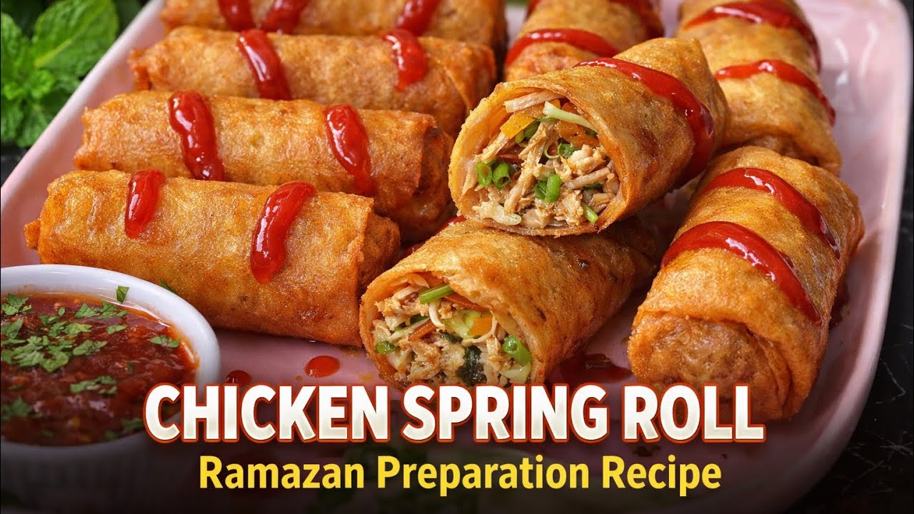 CHICKEN SPRING ROLL | ramazan preparation recipe 2026 | a must try recipe 