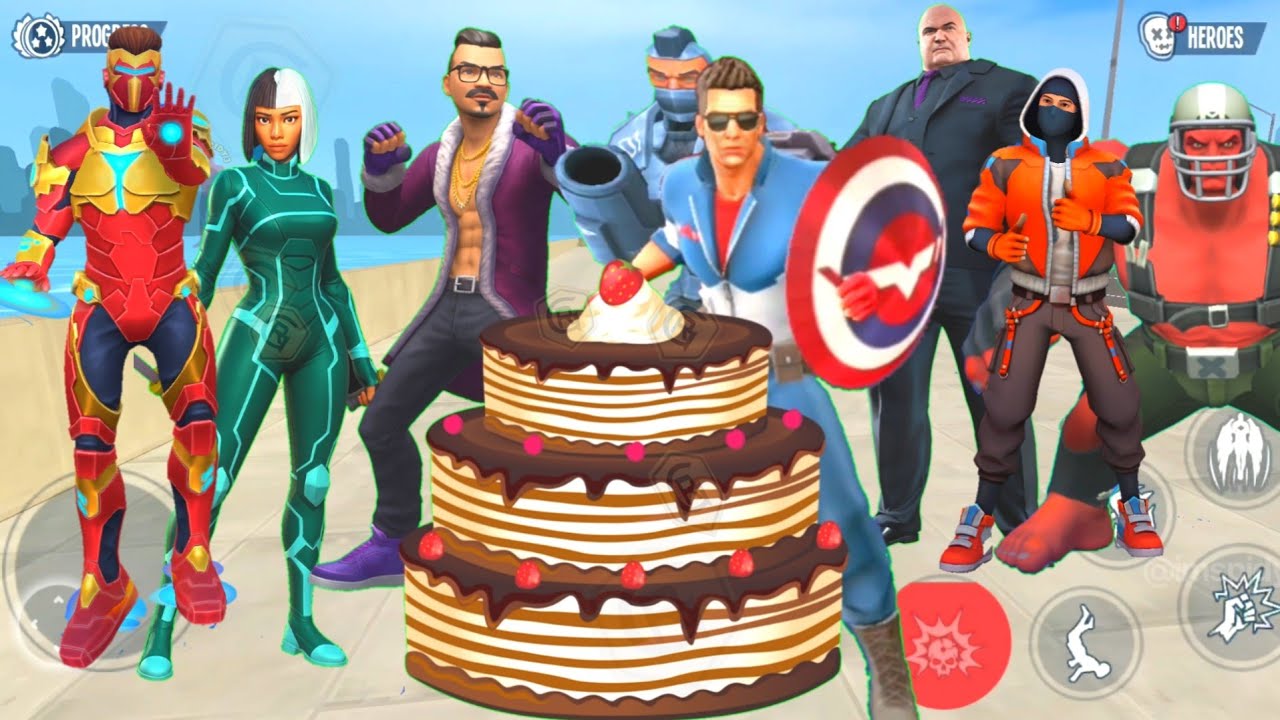 Birthday New Update Captain Cake Spider Fighter 3 Red Gamer