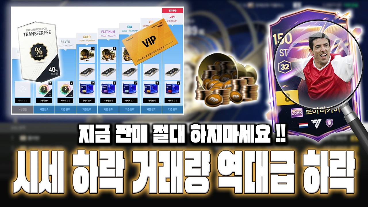 피파4 시세 거래량 역대급 하락장 지금 절대 판매 하지마세요 총 정리