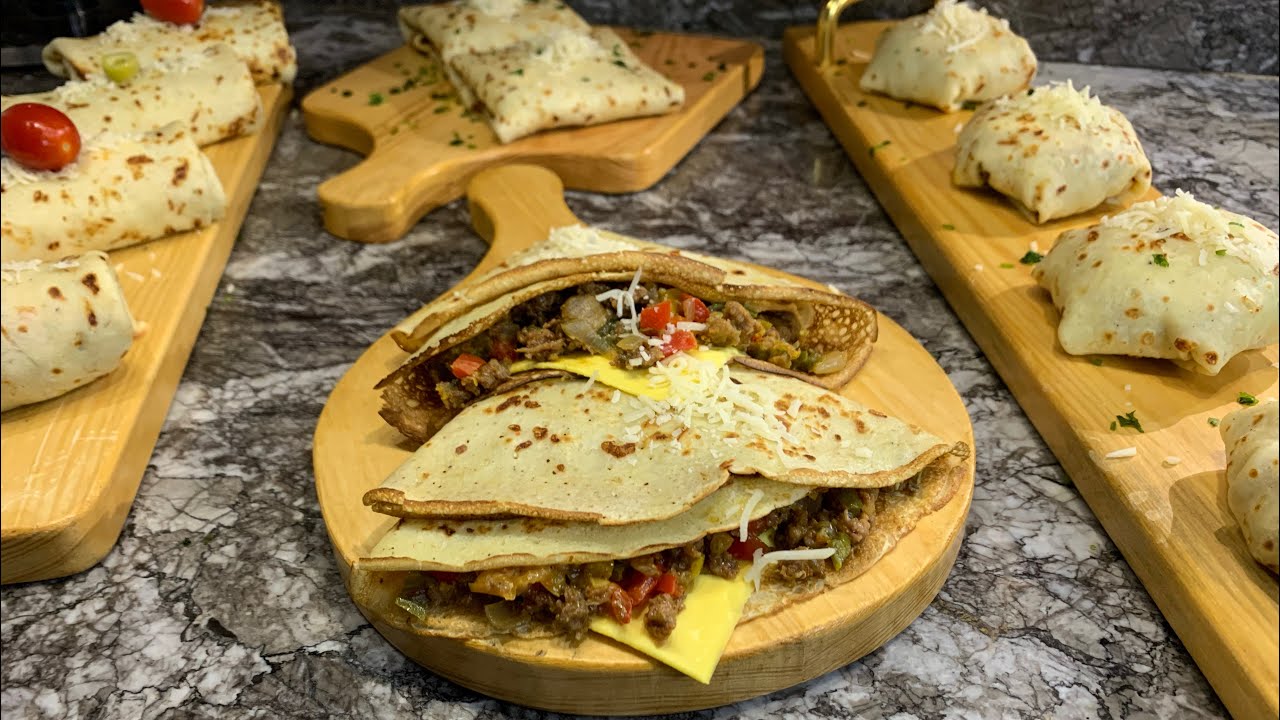 كريب مالح معمر 🫔🌯لشهر رمضان 🌙🌙 بحشوة لذيذ 🤤 واشكال راقية 👌🏼👌🏼