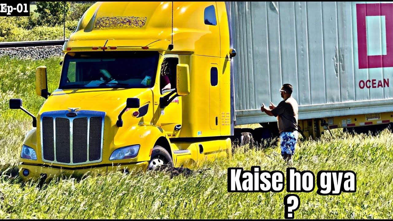 Truck Ditch mai girne ke baad Driver kya bola | Winnipeg to Calgary on JEEP