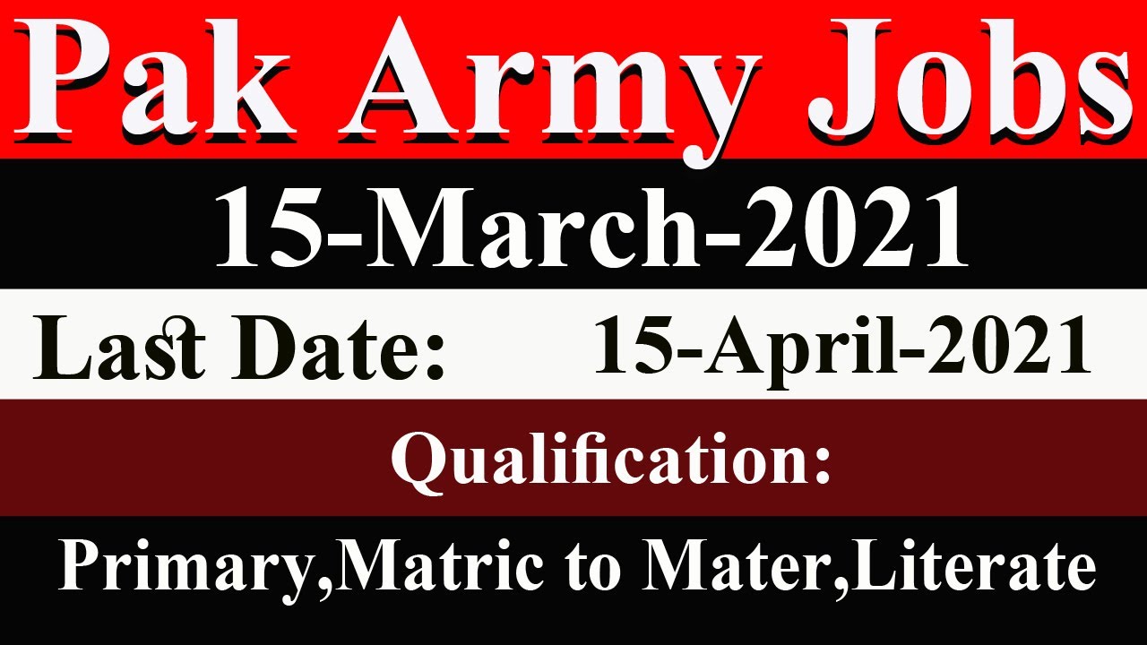 Pakistan Army jobs, New Pakistan army jobs 2021 Apply Online