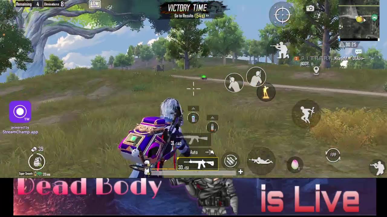 Broadcast powered by StreamChamp