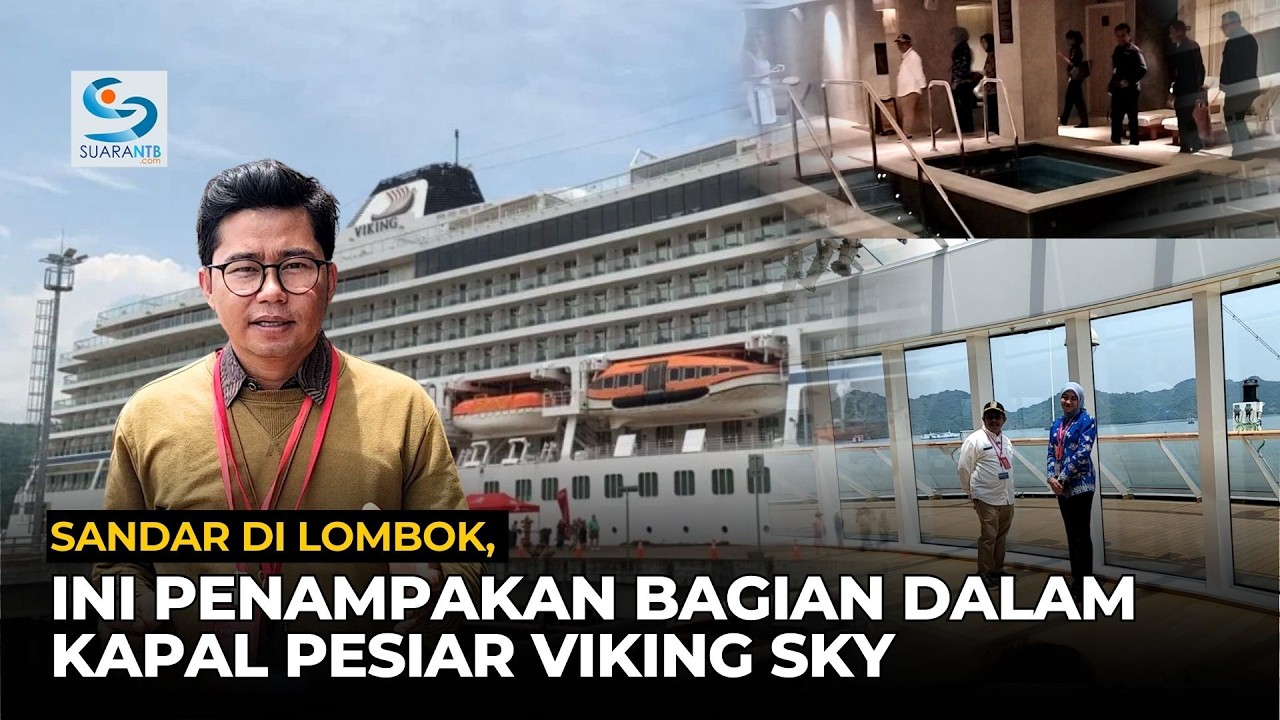 Sandar di Gili Mas Lembar Lombok Barat, Begini Penampakan Bagian Dalam Kapal Pesiar Viking Sky