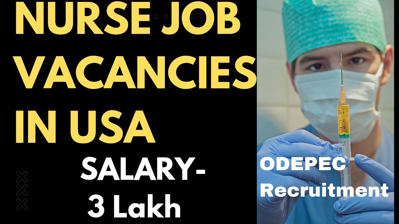 Nurse Job Vacancies In USA. Salary - 3 Lakh. ODEPC recruitment.High Salary Nursing Jobs. @zworld125