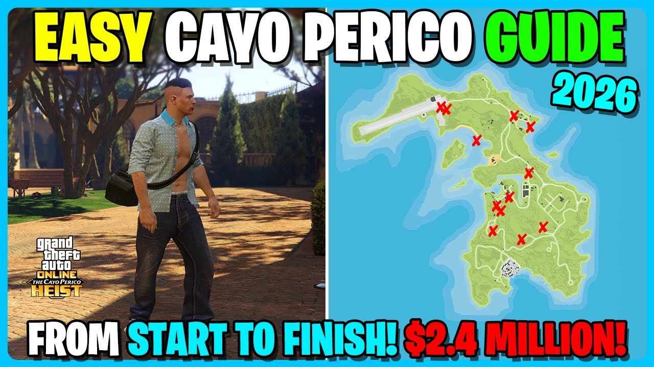 Пошаговое руководство для начинающих по ограблению Кайо-Перико в GTA 5 Online 2026! (Все настройк...