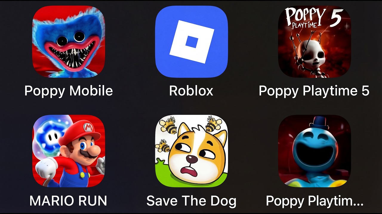 Poppy Play Time 5,Super Mario,Save The Dog,Roblox,Poppy Play Time 4,Gameplay NO COMMENTARY