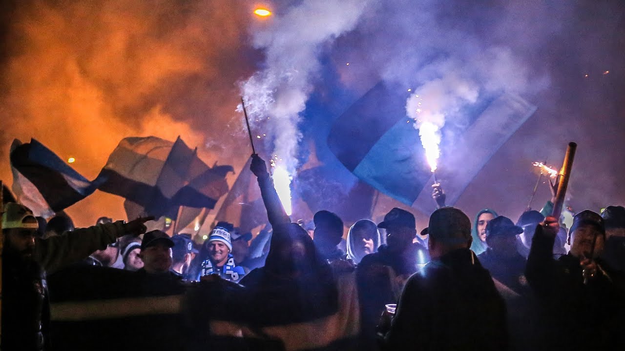 Deslocamento da Geral do Grêmio para a Arena - Grêmio x CAP