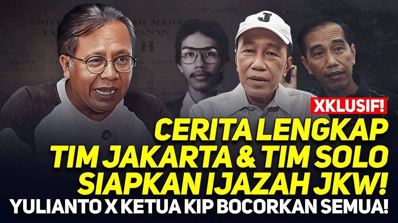 CERITA LENGKAP TIM JAKARTA & TIM SOLO SIAPKAN IJAZAH JKW! YULIANTO X KETUA KIP BOCORKAN SEMUA!