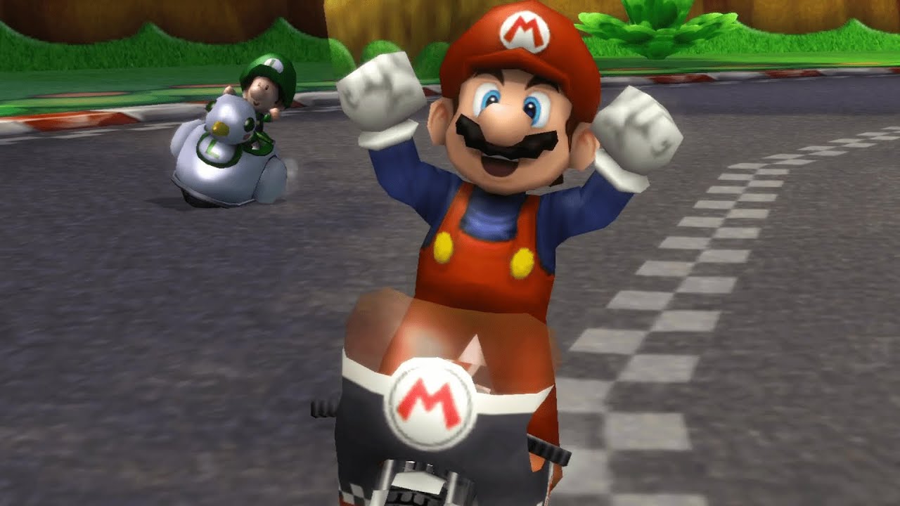 Classic Mario in Mario Kart Wii