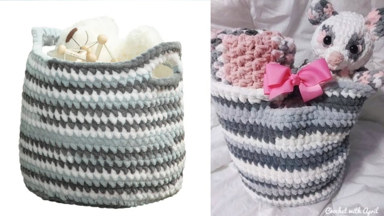 (Left Hand) Crochet Basket / WIP tote @crochetwithapril @loopsandthreads