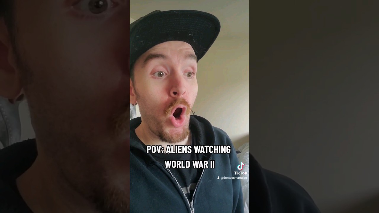 Aliens Watching World War II #aliens #alien #funny #ww2