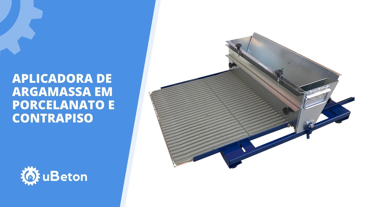 Aplicadora de argamassa em contrapiso e porcelanato | uBeton