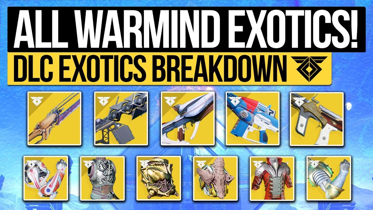 Destiny 2 | ALL WARMIND DLC EXOTICS! - Every New Exotic Weapon & Perks, New Class Armor & More!