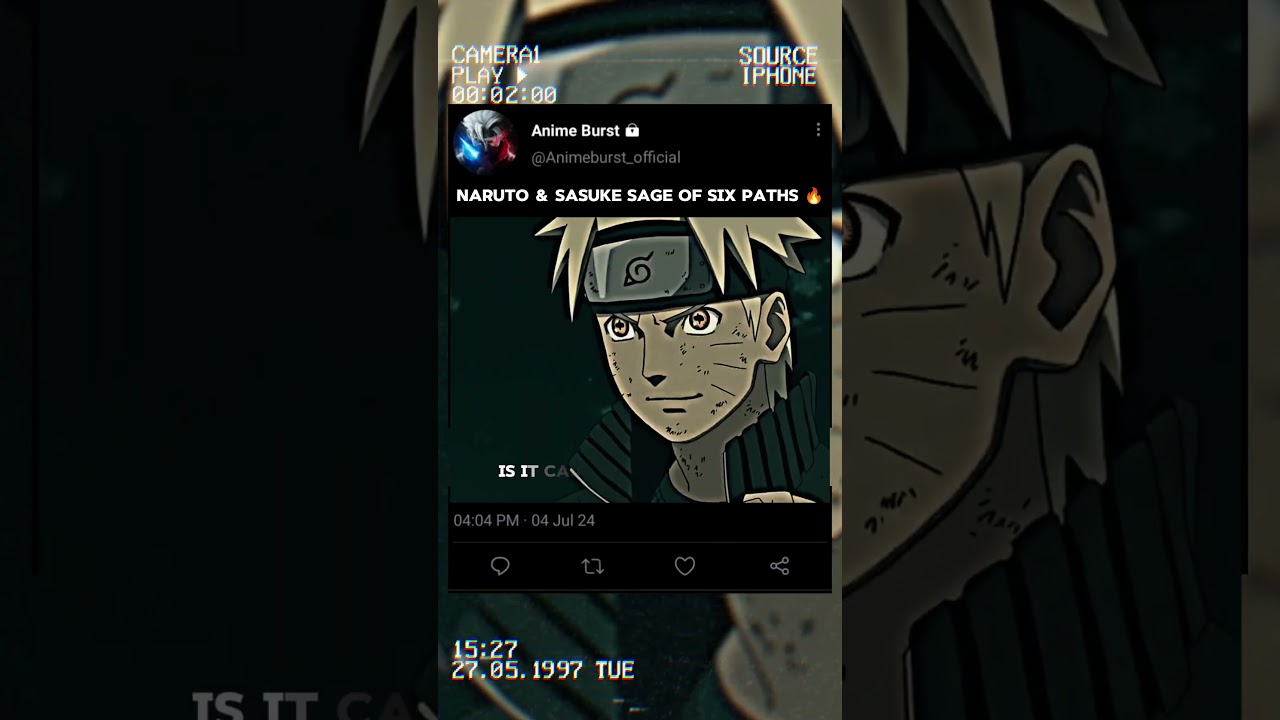 Naruto & Sasuke Sage Of Six Paths 🔥 || #shorts #shortvideo #naruto #narutoshippuden #sasuke #viral