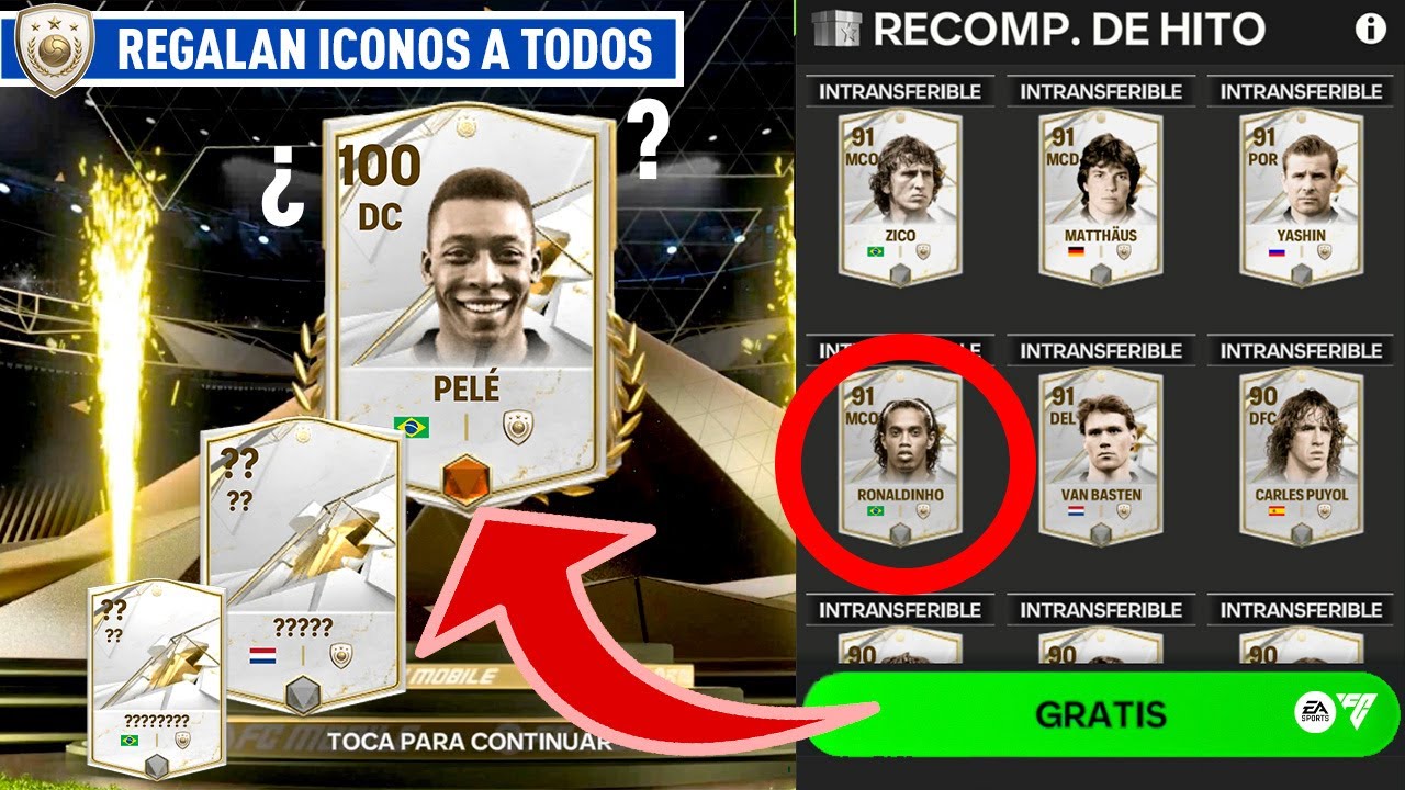 😨 ABRO 20 ICONOS ASEGURADOS en ESTE PACK OPENING de FC 24 MOBILE *Ronaldinho, Gullit, Zico & Más*