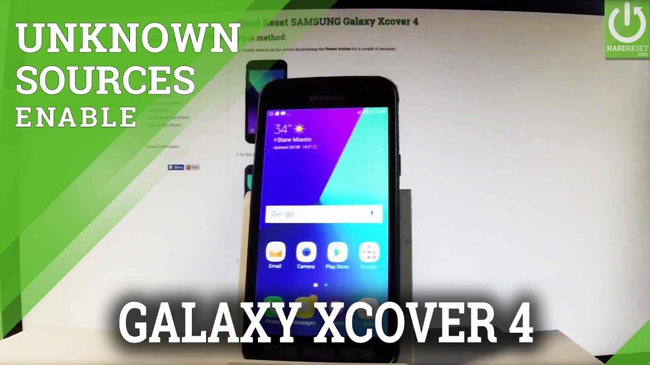 SAMSUNG Galaxy Xcover 4 UNKOWN SOURCES / Install Apps
