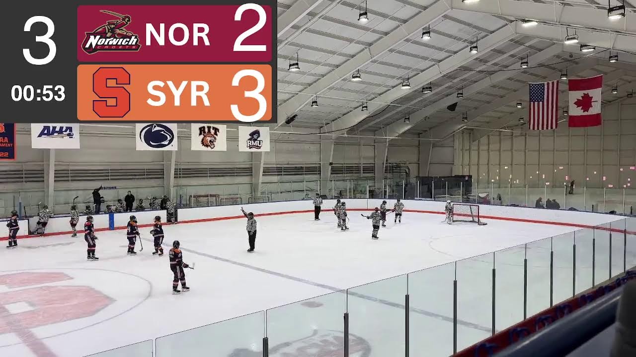 Syracuse Women's Club Ice Hockey vs Norwich University Club Ice Hockey 1/31/26