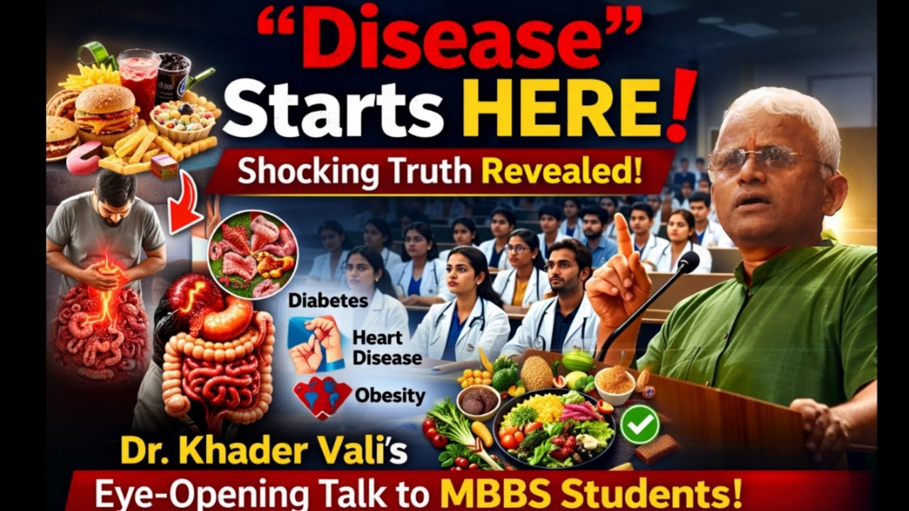 Disease Starts Here! – Dr. Khader Vali’s Eye-Opening Talk to MBBS Students