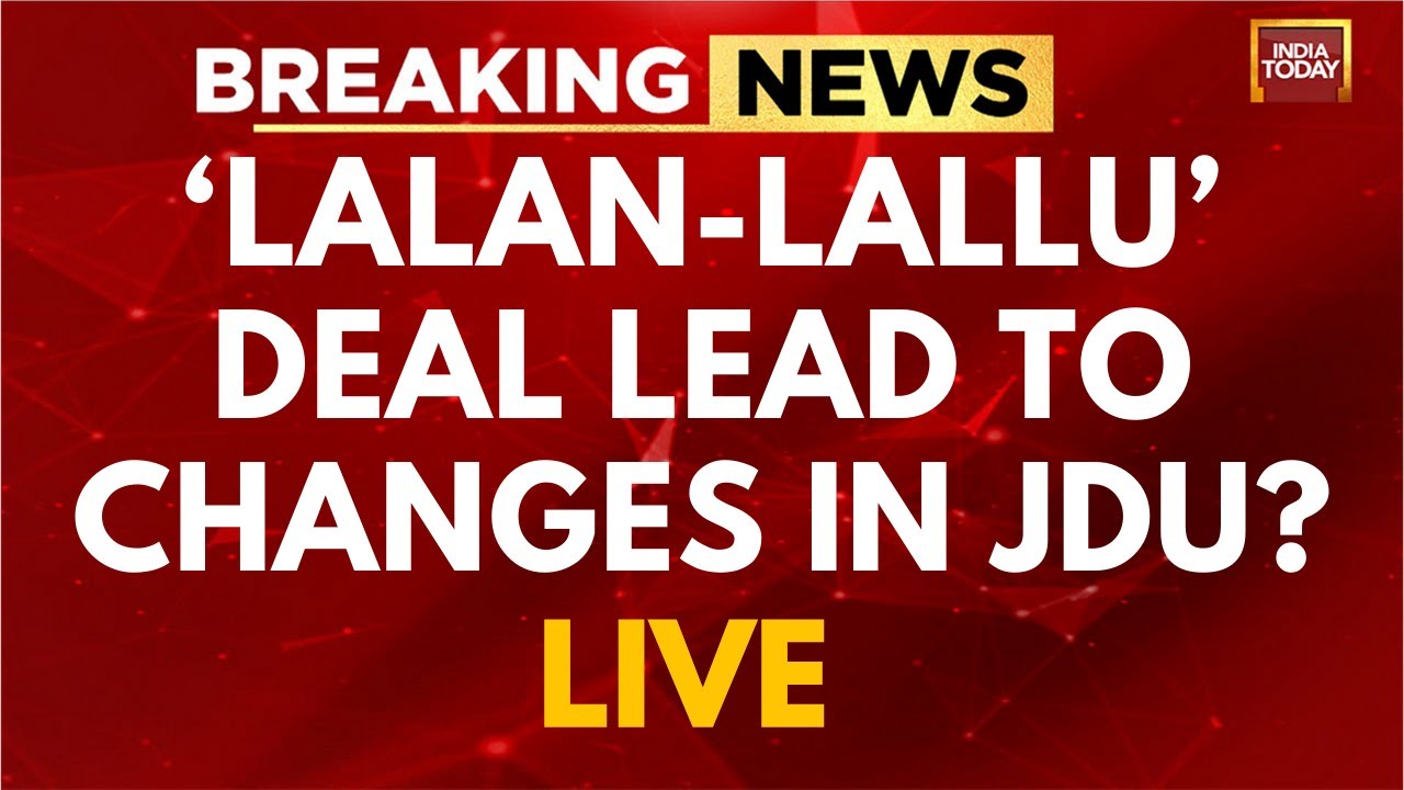 Breaking News: Lalan Singh Resigns As JDU Chief | JDU MLAs To Quit Party? | India Today LIVE News