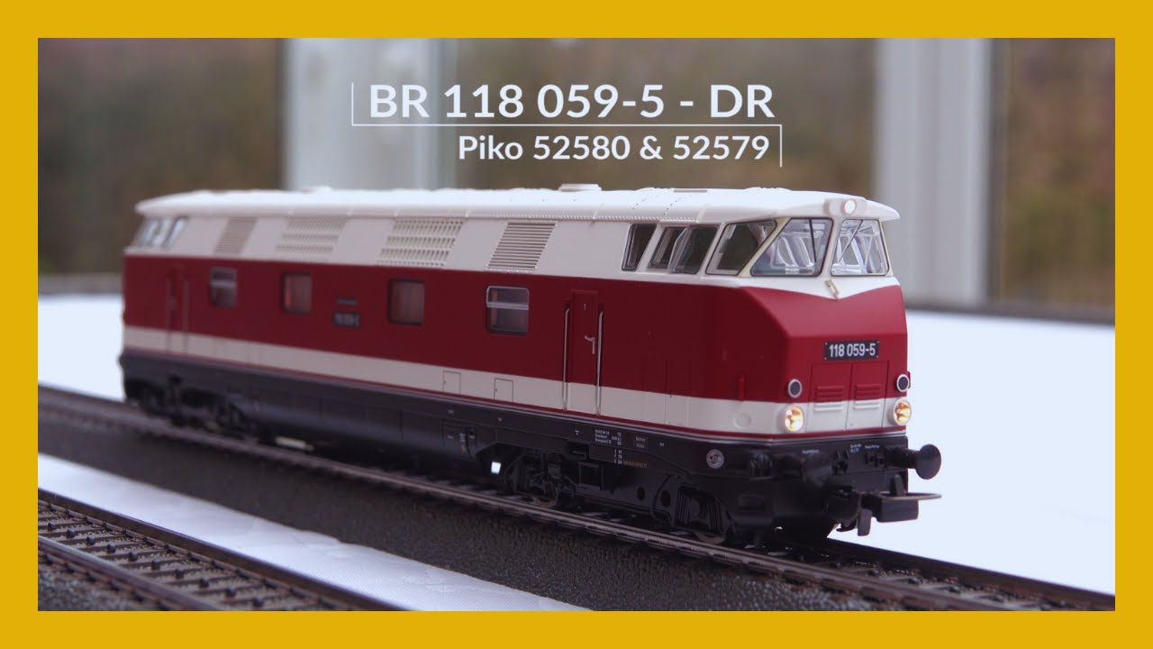 [4K UHD] Piko 52579 + 52580 - BR 118 GFK der DR - SOUND