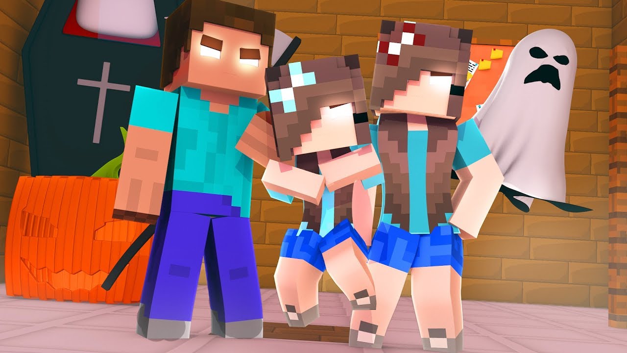 HALLOWEEN DA FAMÍLIA DO HEROBRINE NO MINECRAFT !!
