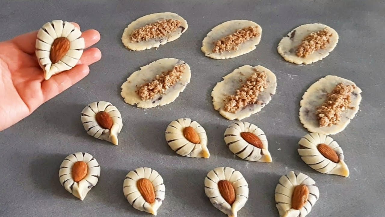 حلوة 3 ملاعق حلوى سهله وسريعه بحشوة تهبل بدون بيض ولا خميرة ولا طابع👌حلويات اقتصادية وراقية