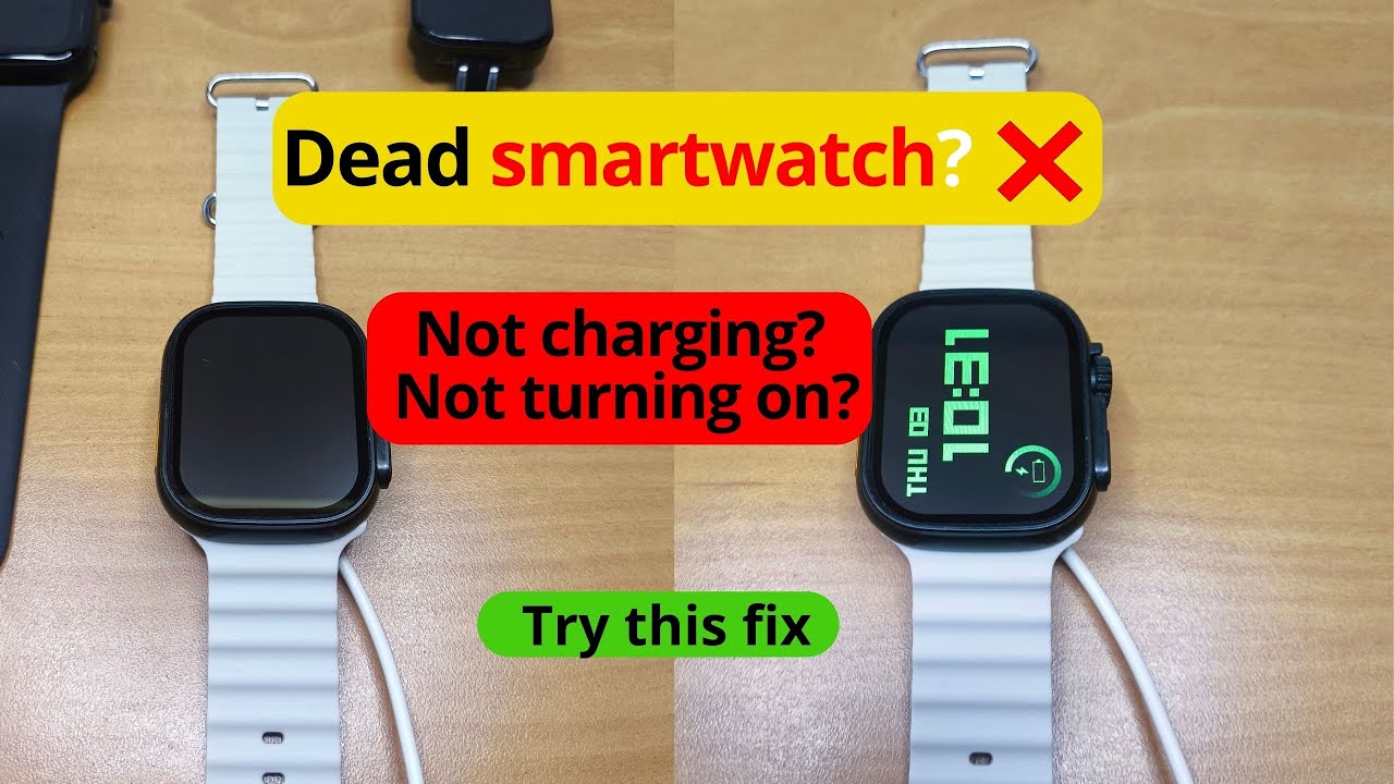 Smartwatch Won&rsquo;t Charge or Turn On? Try These&nbsp;Fixes/ charging problem