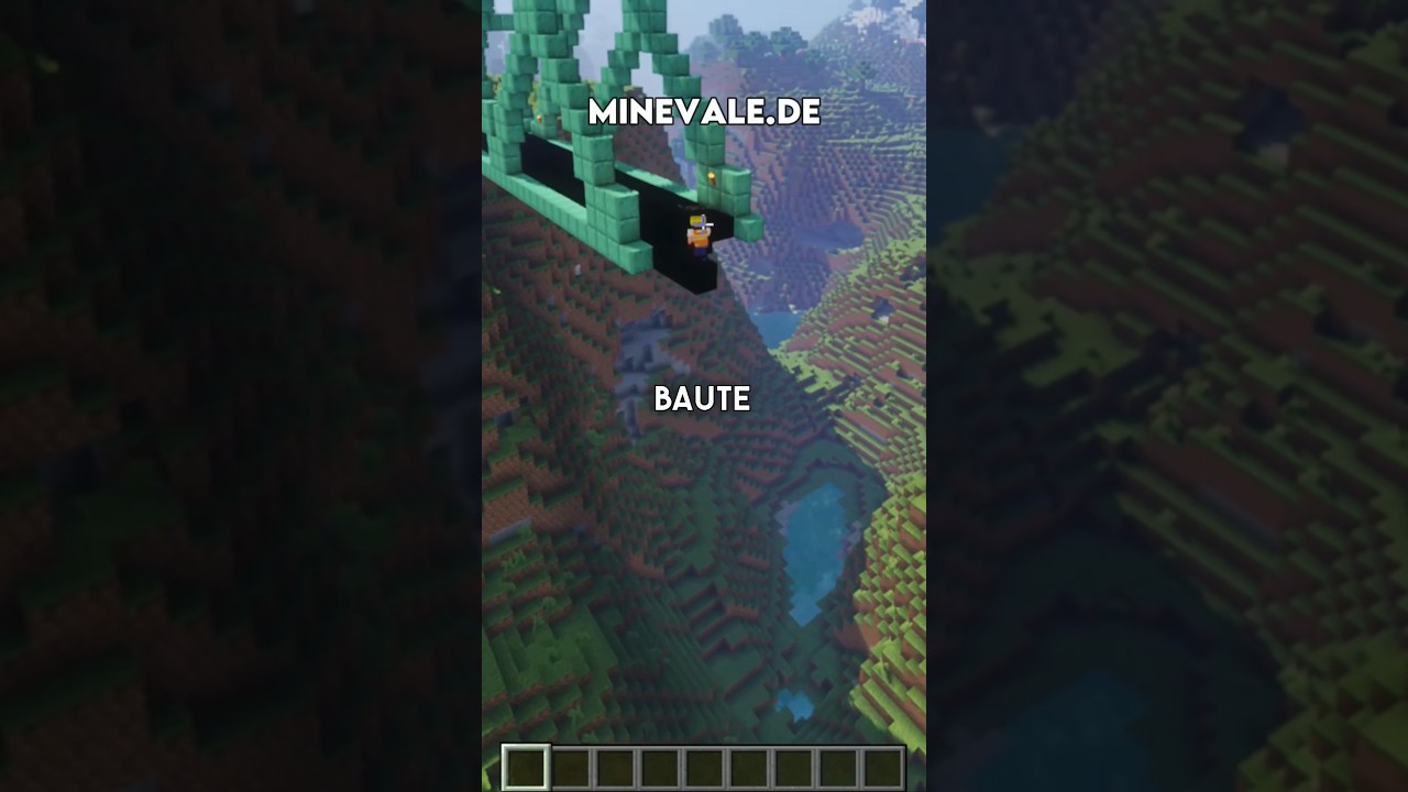 We're building a bridge on my Minecraft server! 🙈😂 #citybuild #minecraft #shorts