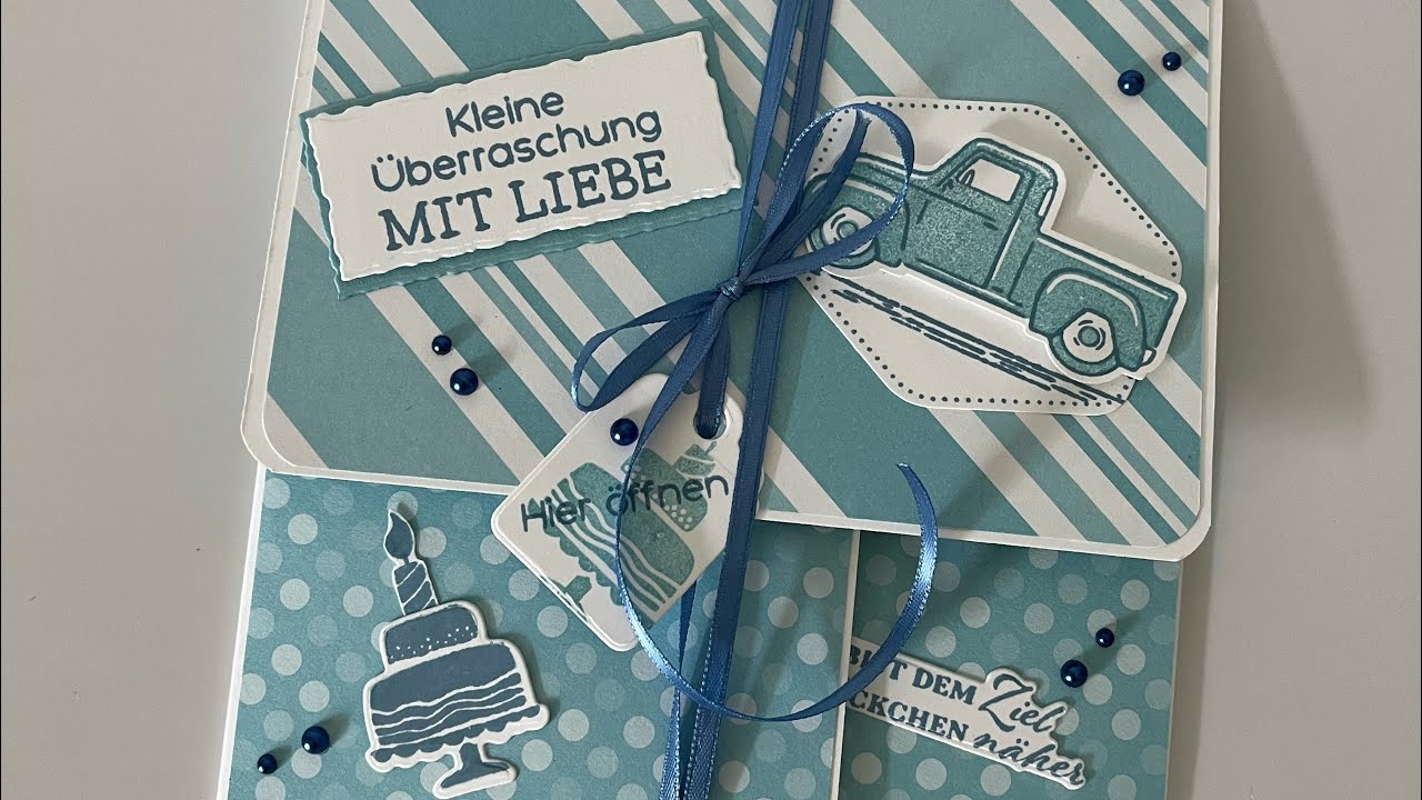 💌#stampinup Gutscheinverpackung #Onecheetwonder #Männergeschenk #Jungengeschenk #Geschenkverpackung💌