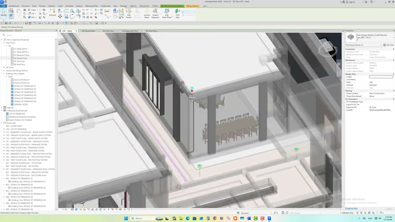 Revit MEP عملي | إعداد مشروع كهرباء وميكانيكا احترافي من الصفر – الحلقة 12