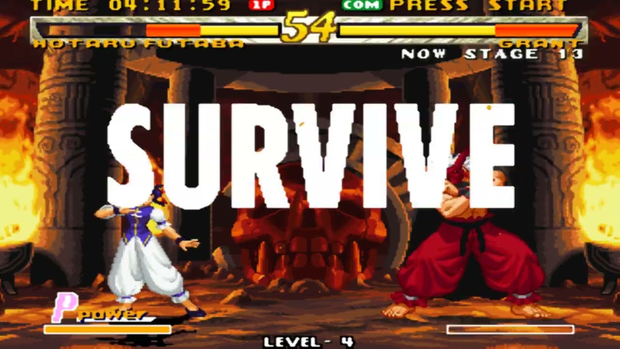 Garou Mark of the Wolves - Survival Mode as Hotaru