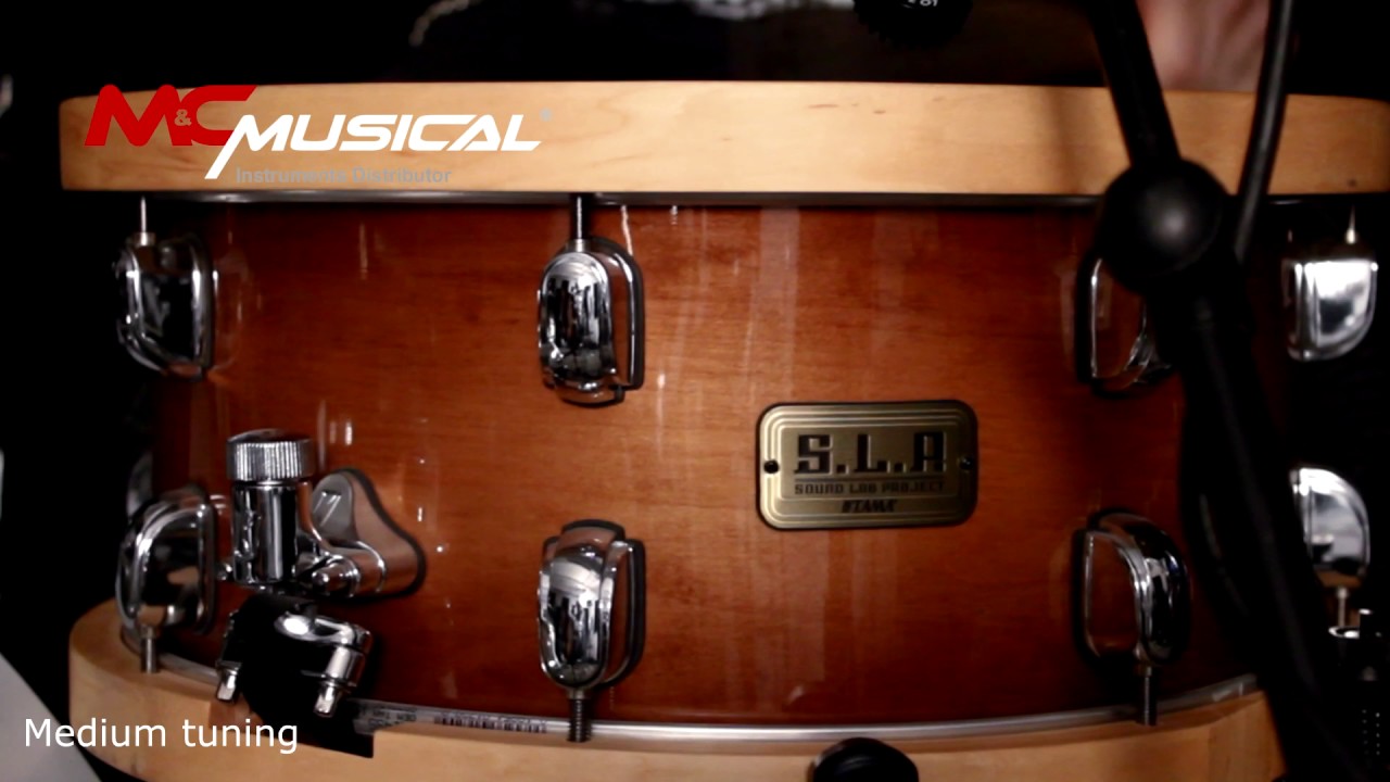 Tama SLP Studio Maple snare drum with Fernando Draganici