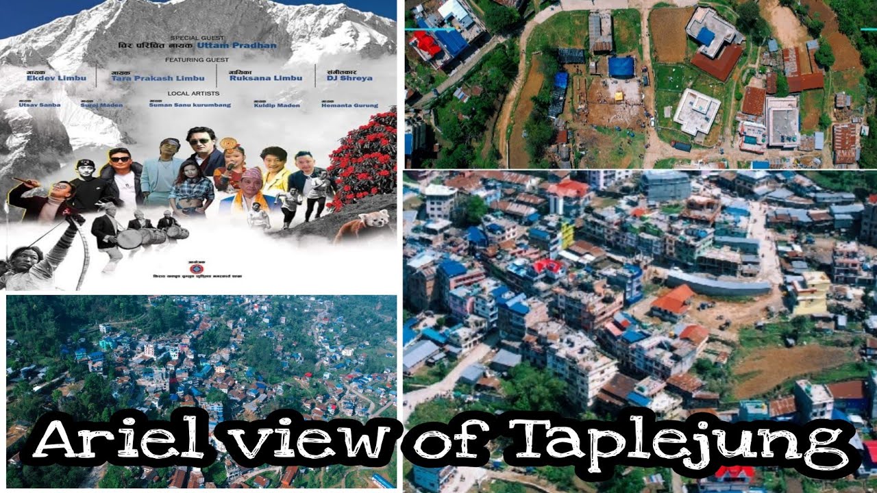 ARIEL VIEW OF PHUNGLING MUNICIPALITY TAPLEJUNG|DJIAIR2S|part-1