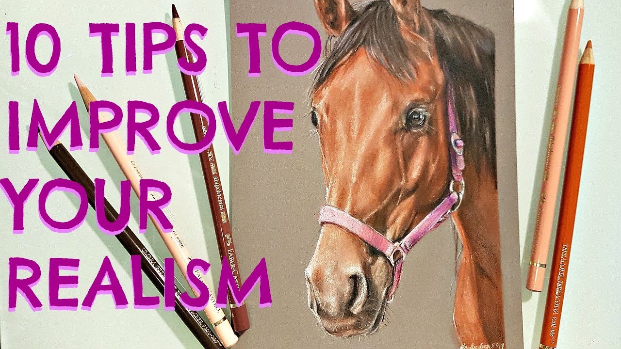 How To Draw Realistically | Timelapse: Horse in Coloured Pencils