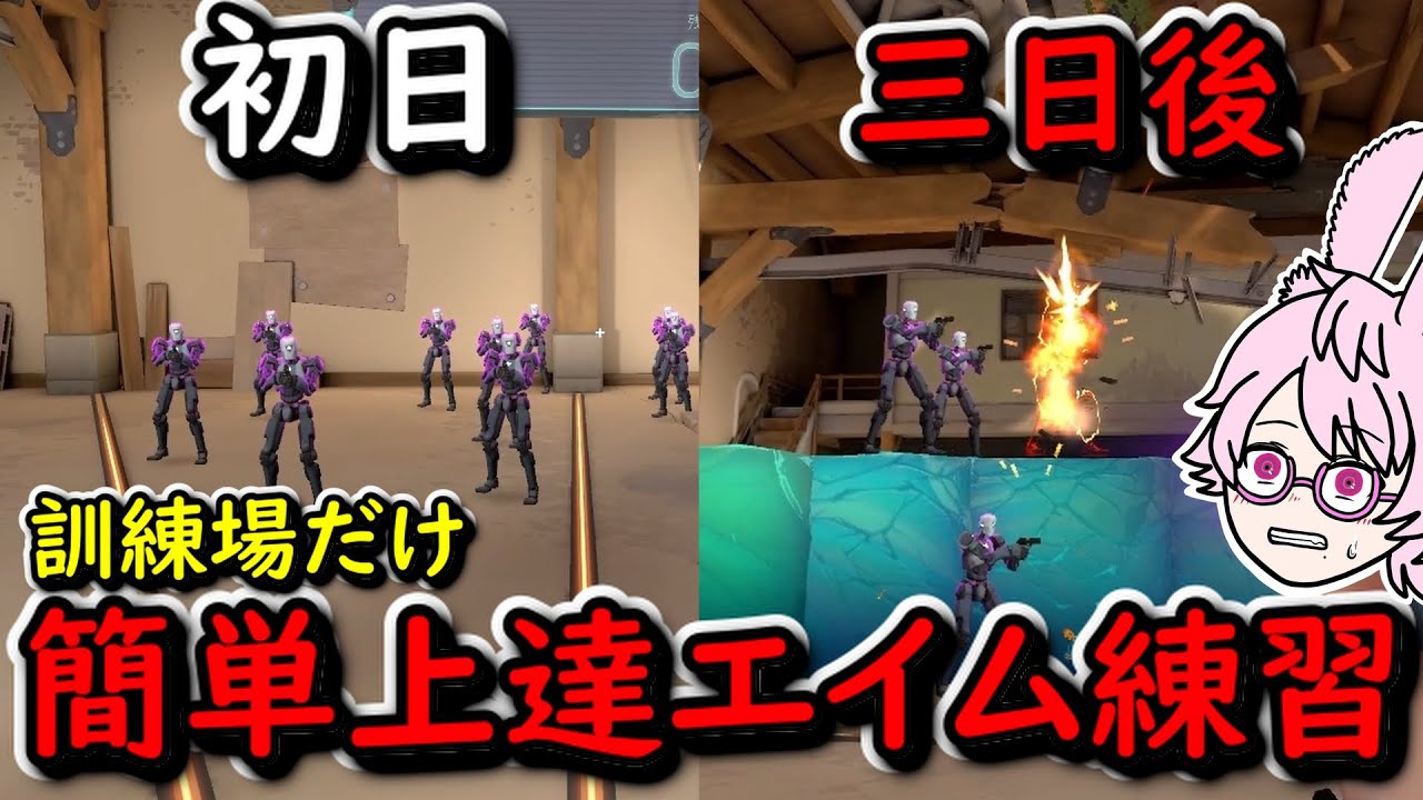 【撃ち合いが変わる】初心者が「10分で」簡単エイム上達できる訓練所ウォーミングアップ【VALORANT】