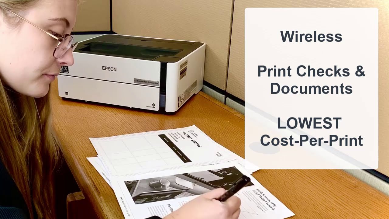 Epson&trade; ST-M1000MX MICR &ndash; EcoSaver Mono Printer