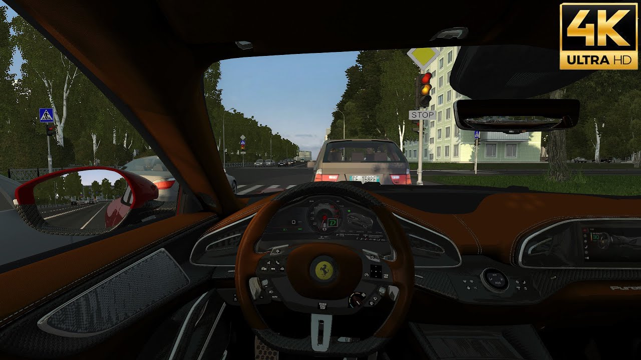 Ferrari Purosangue 2023 - City Car Driving - Logitech G29 - 4K