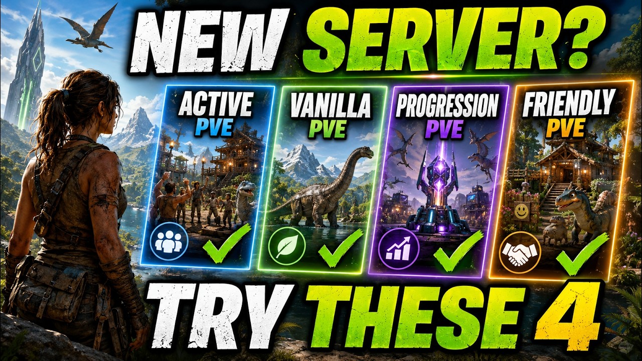 4 Servers worth trying right now! Ark Survival Ascended