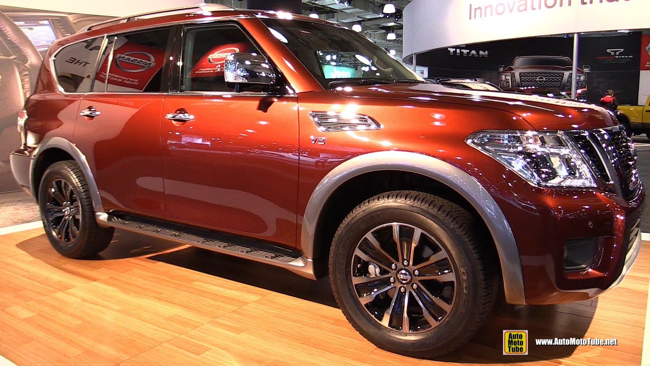 2017 Nissan Armada Platinum - Exterior and Interior Walkaround - 2016 New York Auto Show