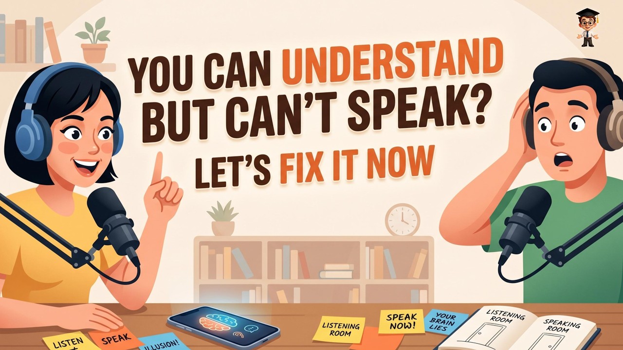 Slow English Practice | Why You Understand English But CAN'T Speak It | English Podcast