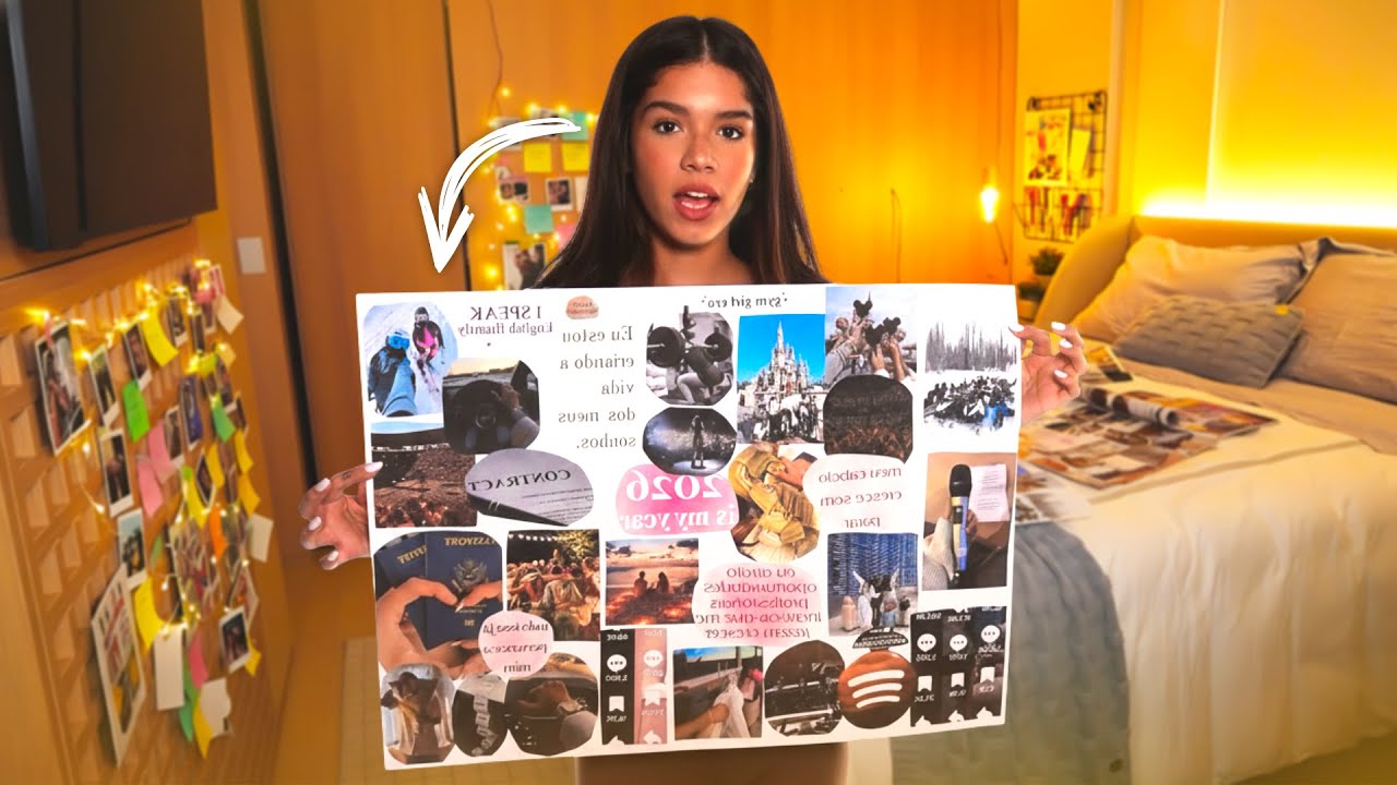 T&Iacute;LIA FAZ SEU VISION BOARD DE 2026 EM LIVE | Clipadas da T&iacute;lia