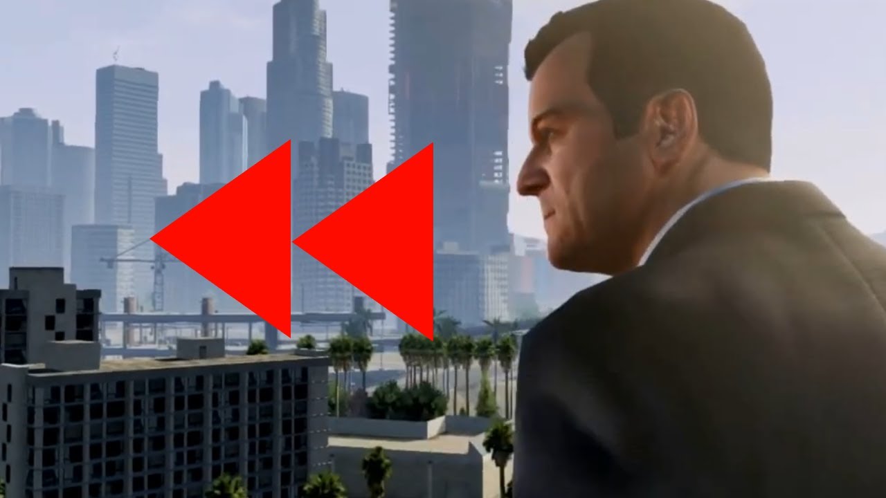 Grand Theft Auto V Trailer-But Its Reverse!