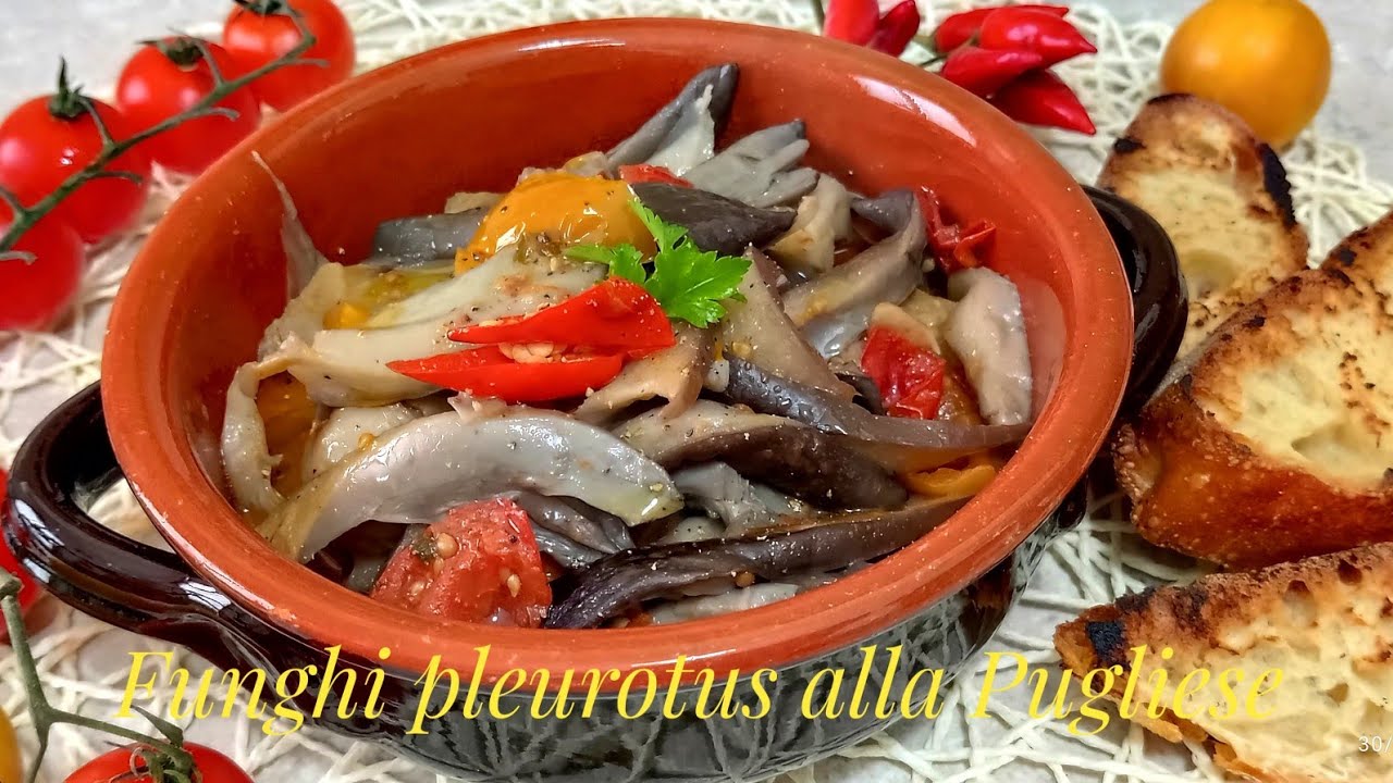 FUNGHI PLEUROTUS  ALLA PUGLIESE