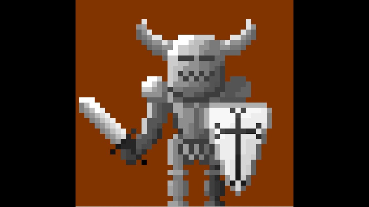 50 оттенков рыцаря / Fifty shades of knight [speedpaint] [pixel art]