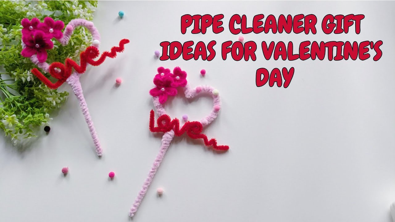 Pipe cleaner crafts for  Valentine's day🩷❤️| Quick Pipe cleaner Valentine's crafts | DIY gift ideas